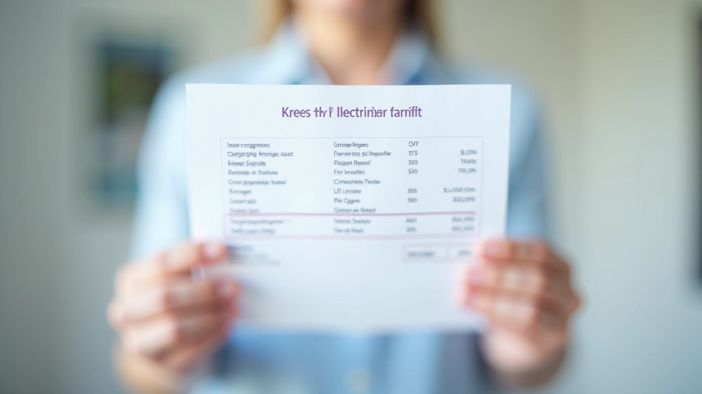 Gros plan sur les détails tarifaires d'une facture d'électricité française