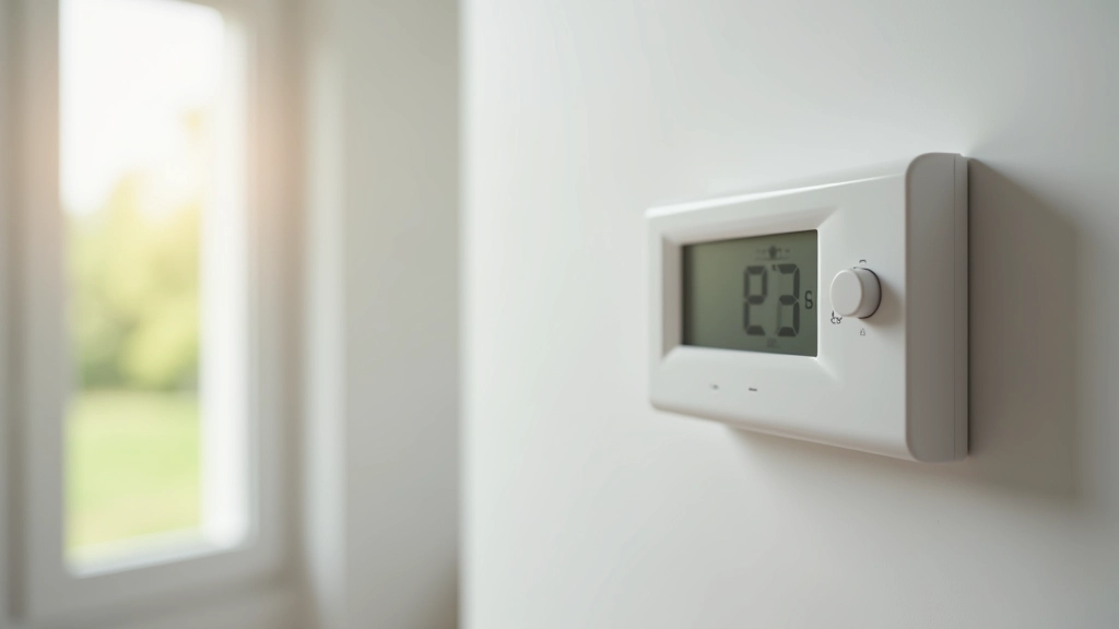 Thermomètre mural montrant différentes températures pour chaque pièce d'une maison