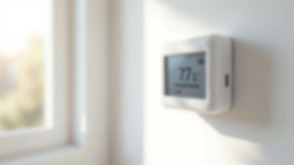 Thermostat intelligent et fenêtres bien isolées montrant les économies d'énergie
