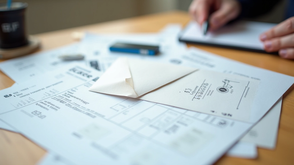 Enveloppe officielle du chèque énergie avec documents administratifs sur bureau